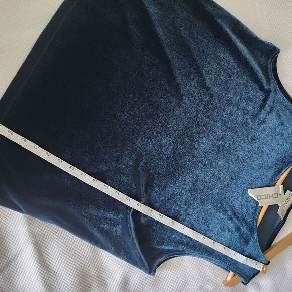 Chico's velvet sleeveless blouse layers essential - Picture 8 of 8